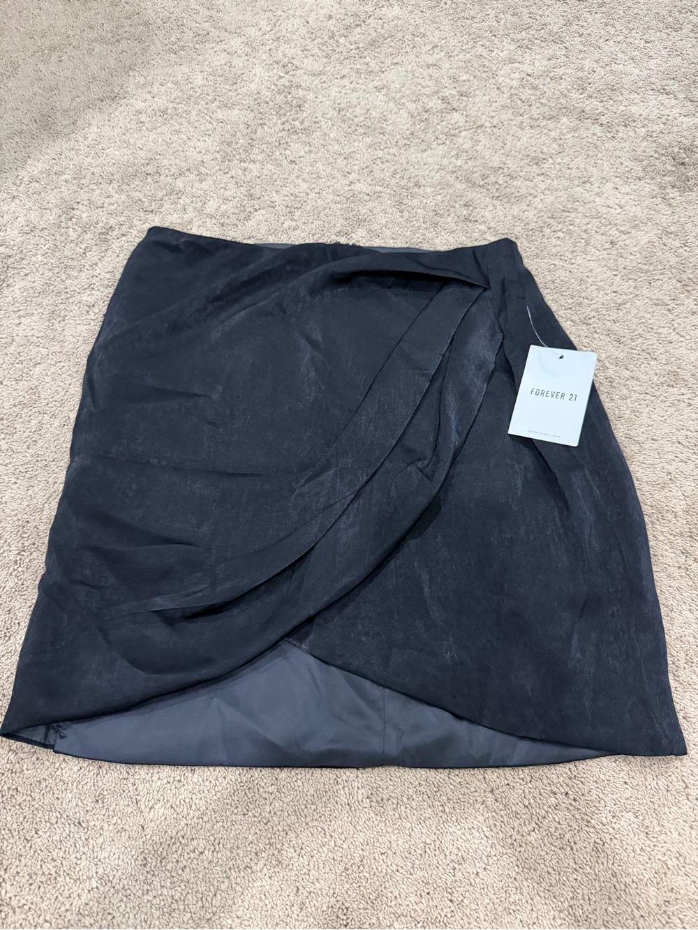 Forever 21 Black Wrap Mini Skirt - Size XS